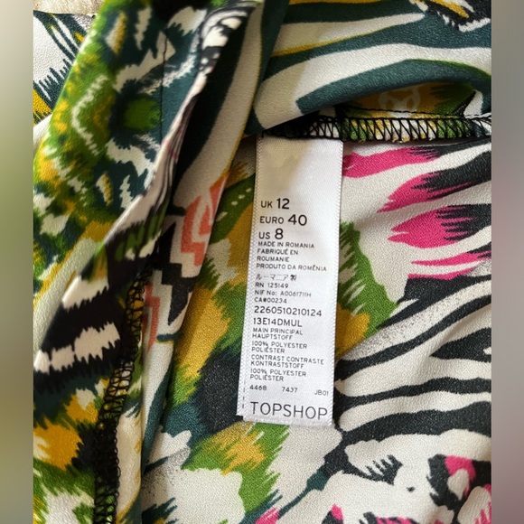 TopShop short sleeve Blouse US 8 - Picture 6 of 7